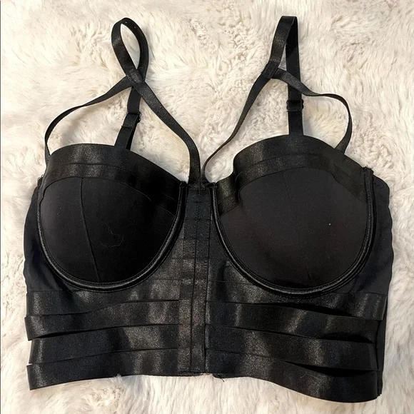 BEBE Ribbed Bustier Top - Picture 5 of 5